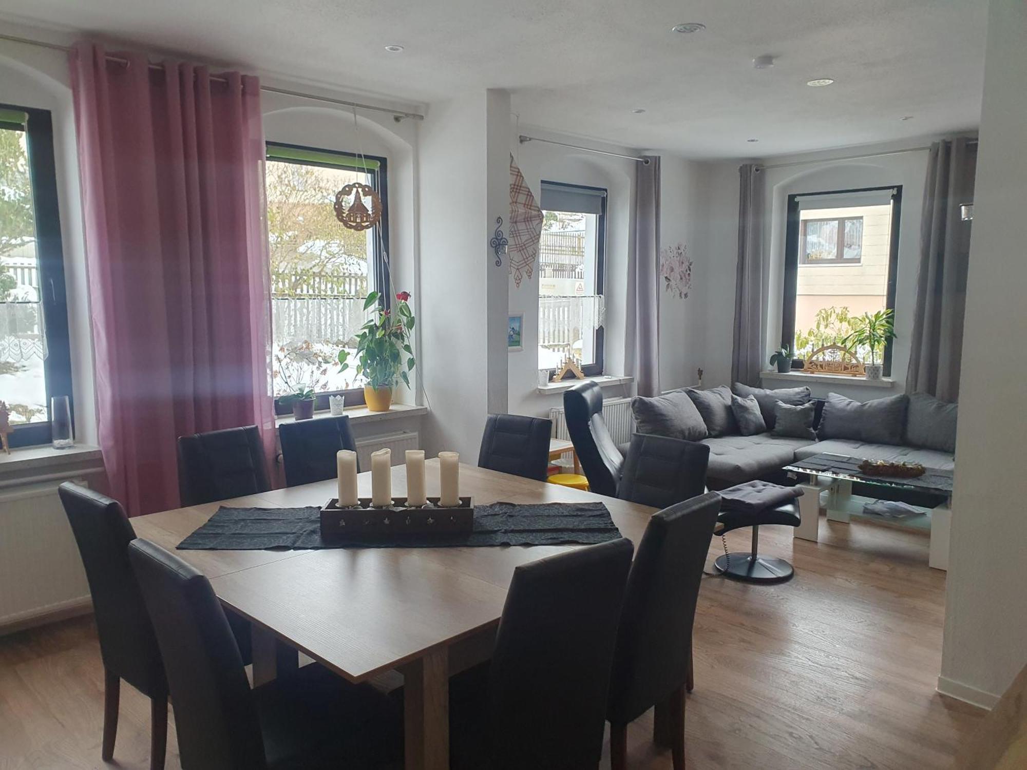 Familienfreundliche Ferienwohnung Erzgebirge Schneeberg  Exterior foto